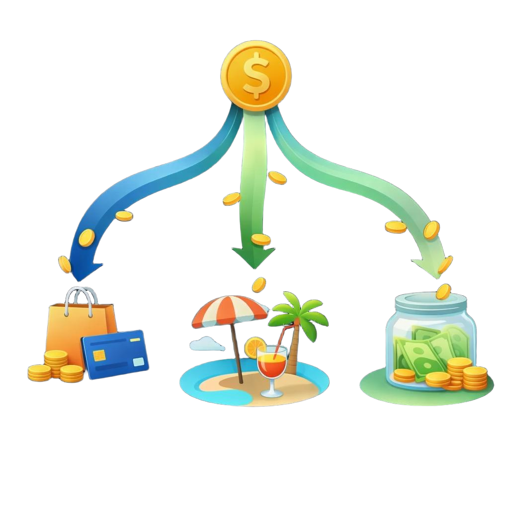 Money flows visualization